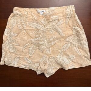 Amuse‎ Society shorts Medium linen blend tropical peach